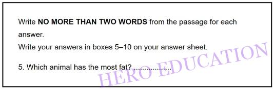 IELTS Reading - short answers 1